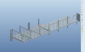 脚手架 钢结构平台设计模型